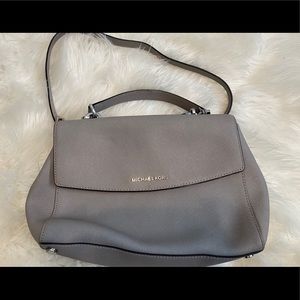 Gray Michael Kors Satchel